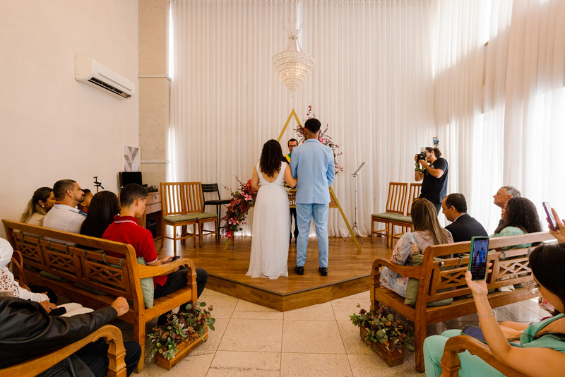 casamento civil na sala clássica
